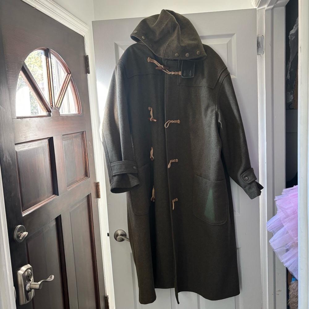 Vintage Wool Duffel Coat 1990s made in Portugal